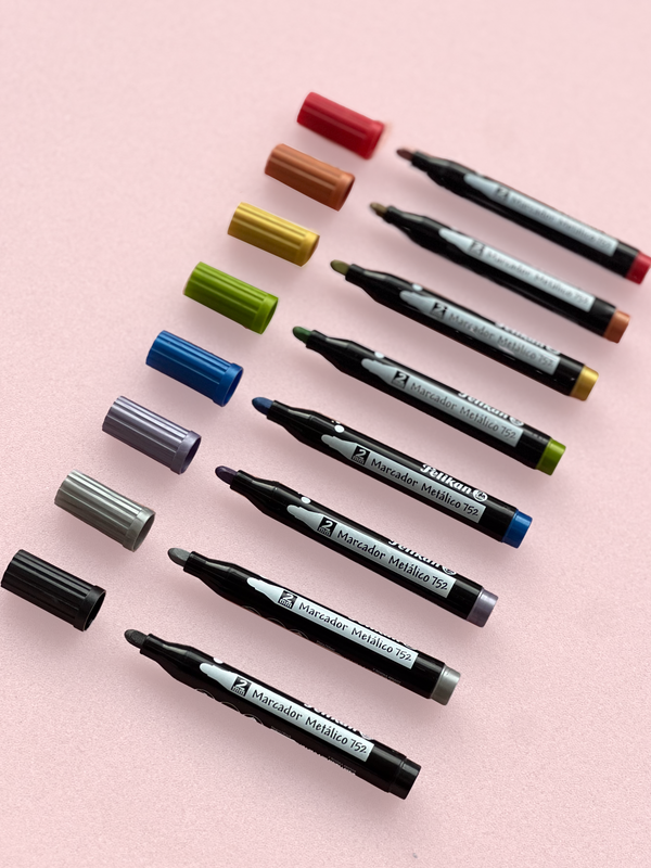 MARCADOR METÁLICO 752 EST/8 COLORES SURTIDOS