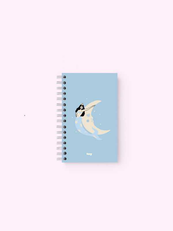 LITTLE NOTEBOOK LUNA SIRENA RAYADO
