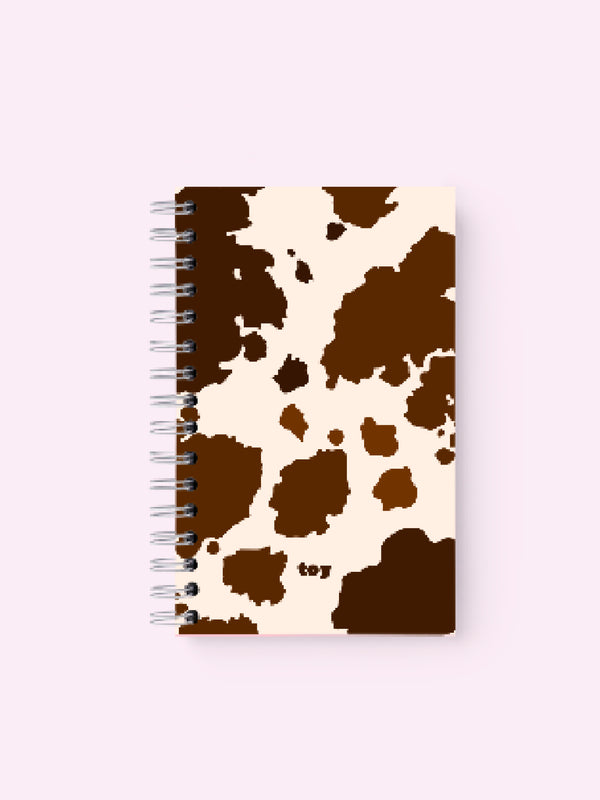 LITTLE NOTEBOOK COW PRINT CUADRICULADO