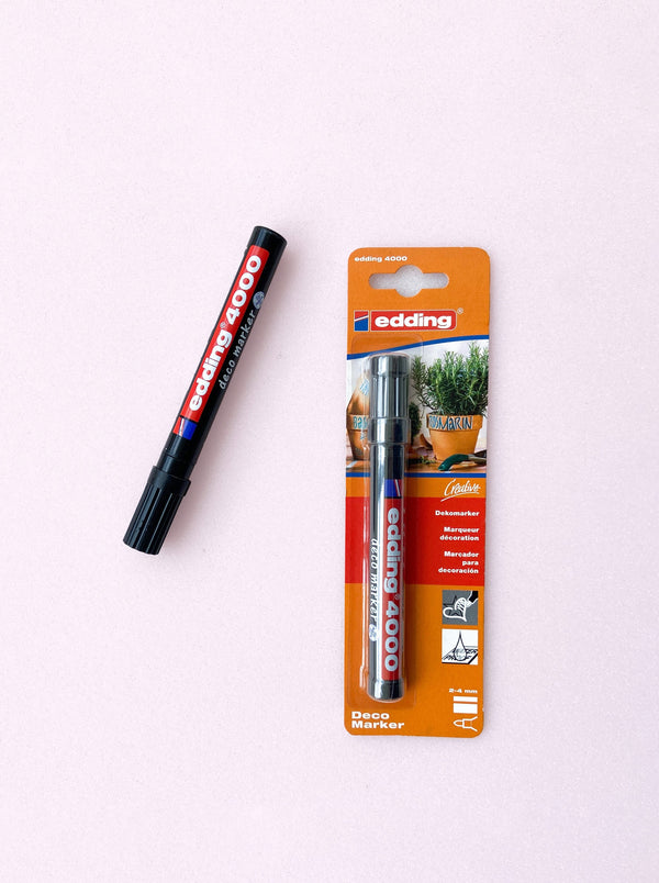 MARCADOR DECO MARKER EDDING 4000 NEGRO