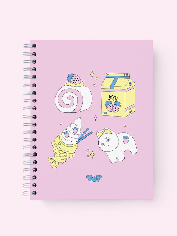 NOTEBOOK TOKIO ROSA CUADRICULADO