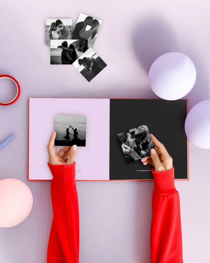 Álbum de fotos y mensajes para completar y personalizar con los recuerdos de tu historia de amor