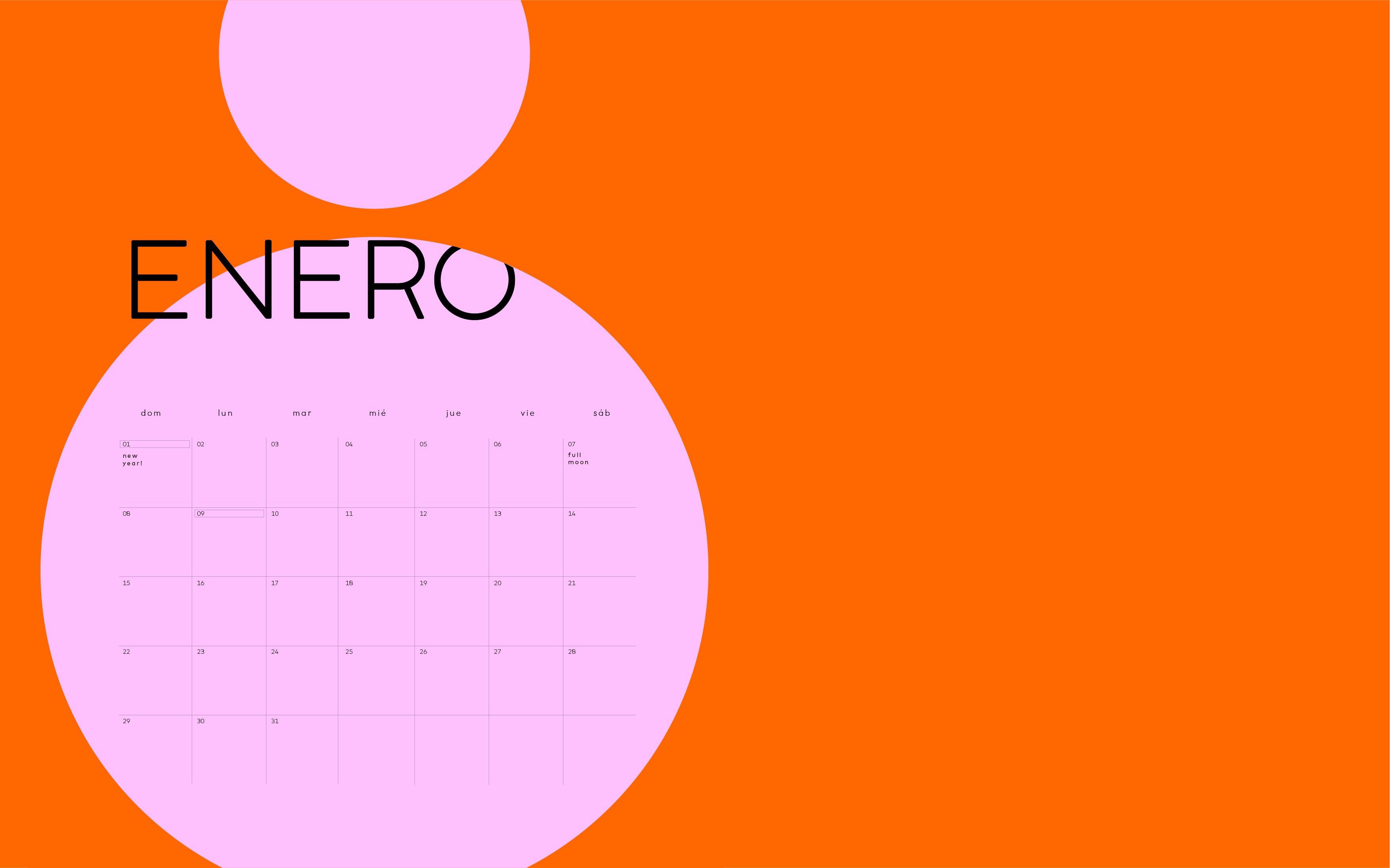 12 WALLPAPERS DIGITALES CALENDARIO 2023